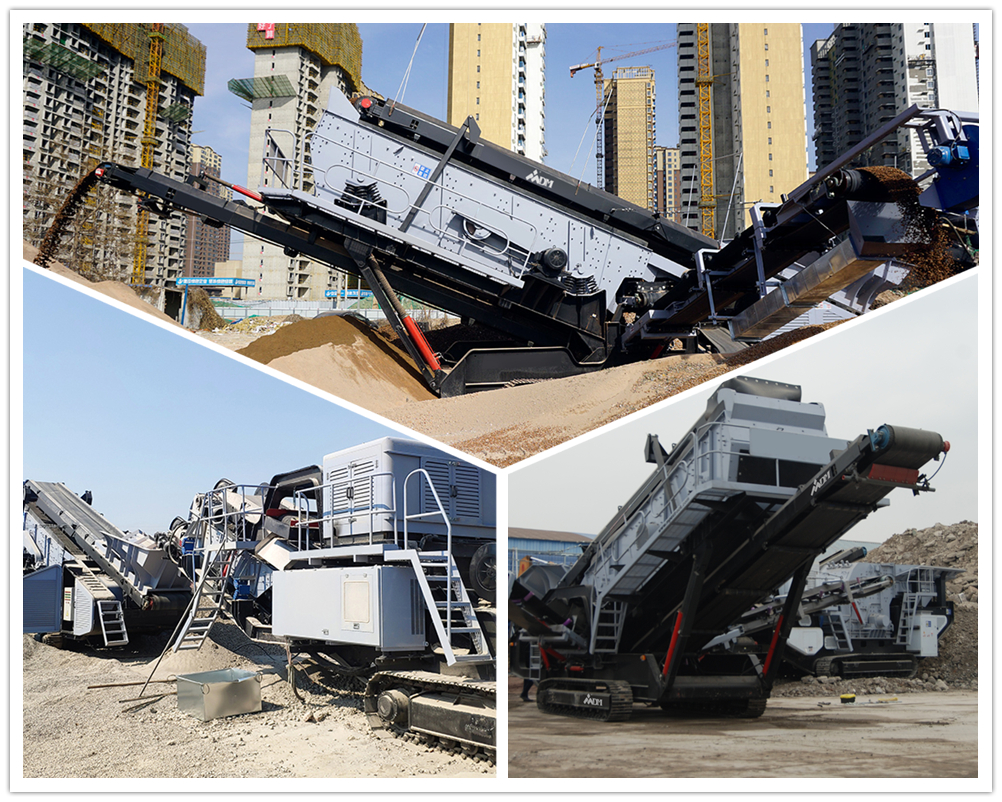 移動(dòng)破碎站生產(chǎn)現(xiàn)場(chǎng)